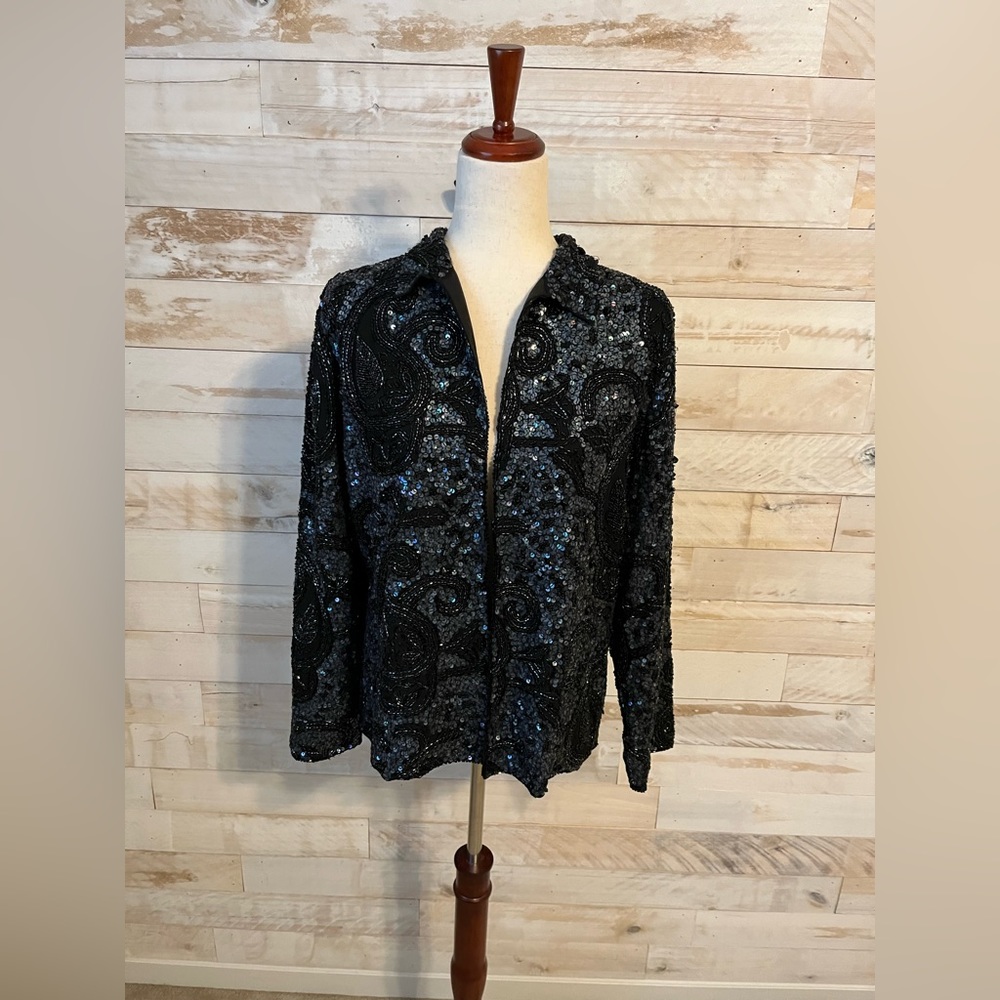NWT Chicos size M sequined jacket